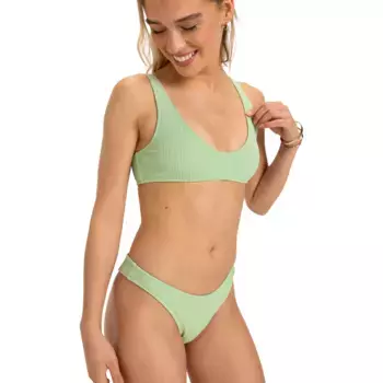 Aruba Roxy Женское открытое покрытие Плавки бикини, зеленый