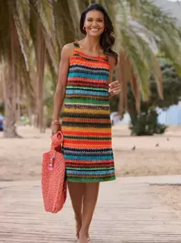 Ascafa летнее платье "Летнее платье", цвет Camel-Jade-Bedruckt