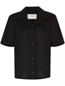 Asceno рубашка Prague с короткими рукавами, черный