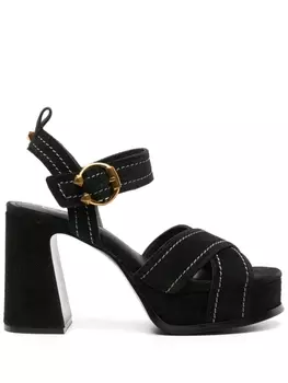 Ash босоножки Melany 100 на платформе, черный