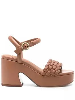 Ash босоножки с плетеными ремешками, коричневый