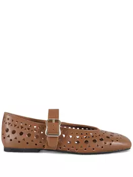 Ash кожаные балетки, коричневый