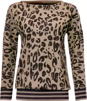 ASHLEY BROOKE by Heine вязаный свитер "свитер с принтом", цвет Camel