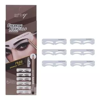 Ashley Трафареты для бровей 6шт AA207
