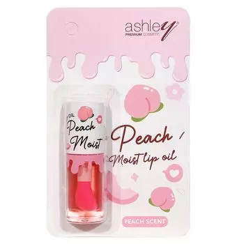 Ashley Увлажняющее масло для губ 4,6 г. 02 Персик, Peach