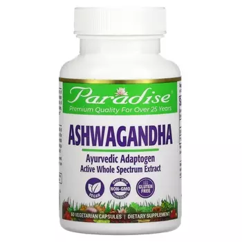 Ашваганда Paradise Herbs, 60 капсул