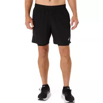 ASICS CORE 2N1 7IN КОРОТКИЕ мужские шорты для бега Asics, чёрный