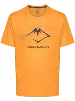 ASICS футболка Fujitrail с логотипом, оранжевый