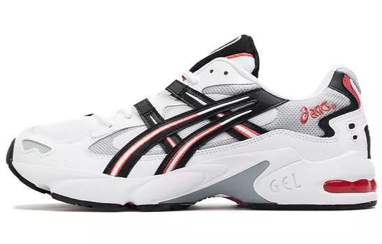 Кроссовки Asics Gel-Kayano 5 Unisex, белый/светло-серый/черный/красный