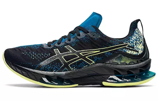 ASICS Kinsei Blast Черный Синий Светящийся Желтый