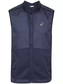 ASICS жилет Metarun Packable на молнии, синий