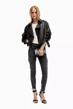 Асим джинсы Allsaints duran All Saints, черный