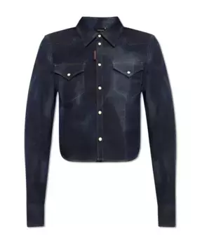 Асимметричная джинсовая рубашка Dsquared2, синий