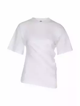 Асимметричная футболка TOTEME, белый