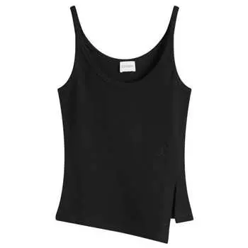 Асимметричная майка Closed, черный