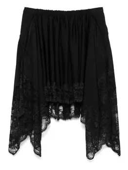 Асимметричная мини-юбка Rabanne, черный