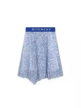 Асимметричная плиссированная юбка Mini Me для маленьких девочек Givenchy, цвет unique