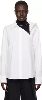 Асимметричная рубашка MM6 Maison Margiela