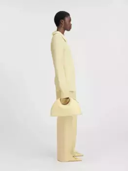 Асимметричная рубашка Пабло Jacquemus, бледно-желтый