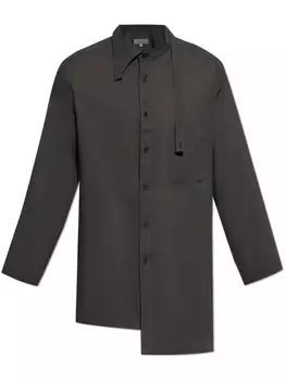 Асимметричная рубашка Yohji Yamamoto, черный