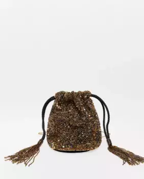 Асимметричная сумка с бусинами Sfera, мультиколор