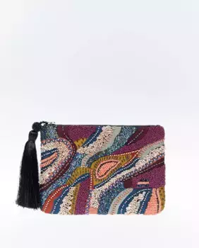 Асимметричная сумочка с бусинами Sfera, мультиколор
