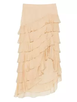 Асимметричная юбка LUISA SPAGNOLI, нейтральный