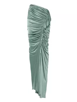 Асимметричная юбка макси Atlein, зеленый