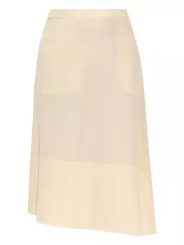 Асимметричная юбка миди Jil Sander, нейтральный