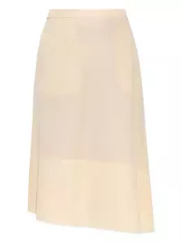 Асимметричная юбка миди JIL SANDER, нейтральный
