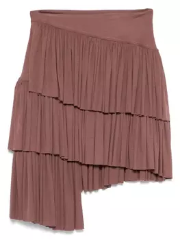 Асимметричная юбка в складку PNK, розовый