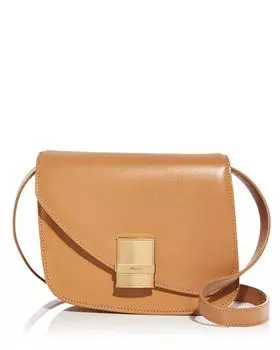 Асимметричное кожаное плечо через плечо Fiamma Ferragamo, цвет Tan/Beige