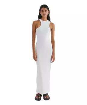 Асимметричное платье Axel Arigato, белый