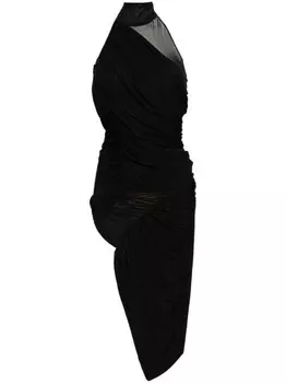 Асимметричное платье-халтер Magda Butrym, черный