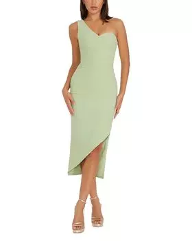 Асимметричное платье Magnolia Dress the Population, зеленый