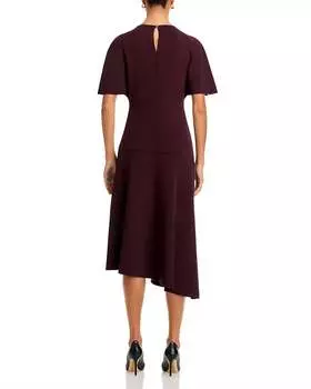 Асимметричное платье-миди Nicola цвета баклажан Derek Lam 10 Crosby, цвет aubergine