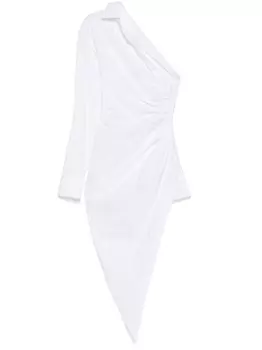 Асимметричное платье миди по фигуре Alexander Wang, белый