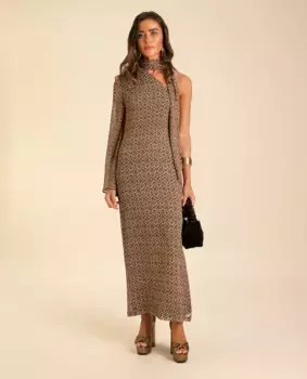 Асимметричное платье миди с бантом The-Are, темно-зеленый