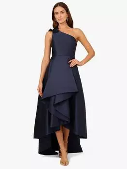 Асимметричное платье mikado high low Adrianna Papell, цвет Midnight