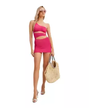 Асимметричное платье модель Рико Bond-Eye, розовый