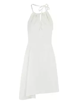 Асимметричное платье MOSCHINO JEANS, белый