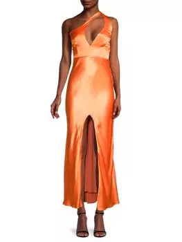 Асимметричное платье на одно плечо ambroise Bardot Orange