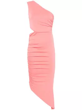 Асимметричное платье на одно плечо от Patrizia Pepe, оранжевый