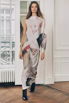 Асимметричное платье с принтом ZARA, разноцветный