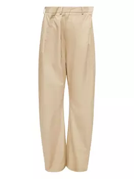 Асимметричные брюки MM6 Maison Margiela, нейтральный
