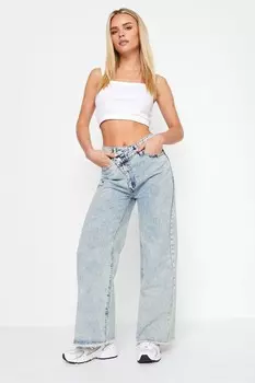 Асимметричные джинсы Pixiegirl Petite, синий