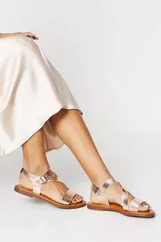 Асимметричные сандалии на плоской подошве Layel Oasis, бежевый