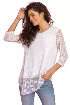 Асимметричный эластичный топ с принтом Burnout Roman, белый