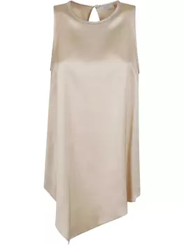 Асимметричный атласный топ Peserico, нейтральный