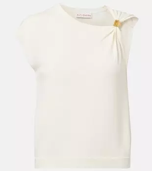 Асимметричный джемпер Altuzarra, слоновая кость